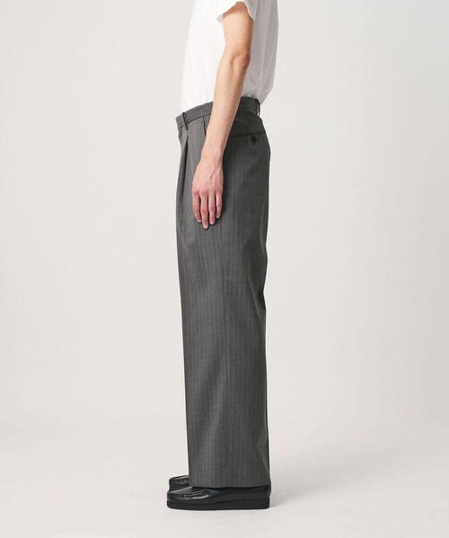 BEAUTY&YOUTH UNITED ARROWS(ビューティーアンドユースユナイテッドアローズ)の「ピンストライプ ワイド ストレート スラックス NO.10(スラックス・メンズ・ブラック/グレー系・S/L/M/XL)」の8枚目の写真