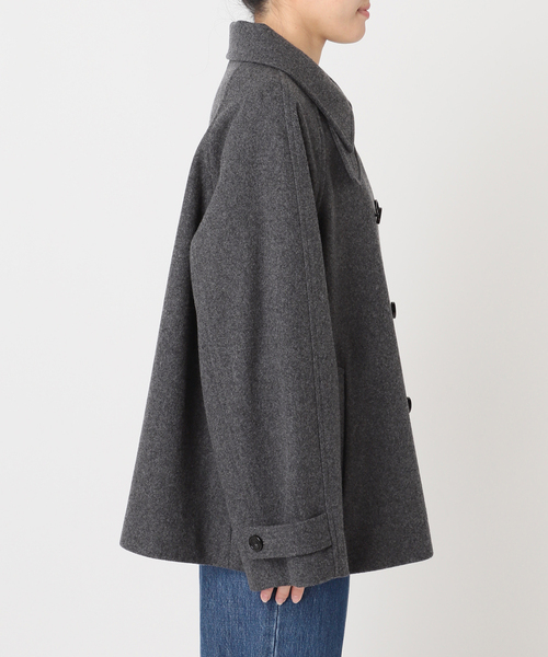U by SPICK&SPAN(ユーバイスピックアンドスパン)の「スタンドカラーミドルメルトンコート(その他アウター・レディース・ベージュ/チャコールグレー/ブラウン・FREE)」の12枚目の写真