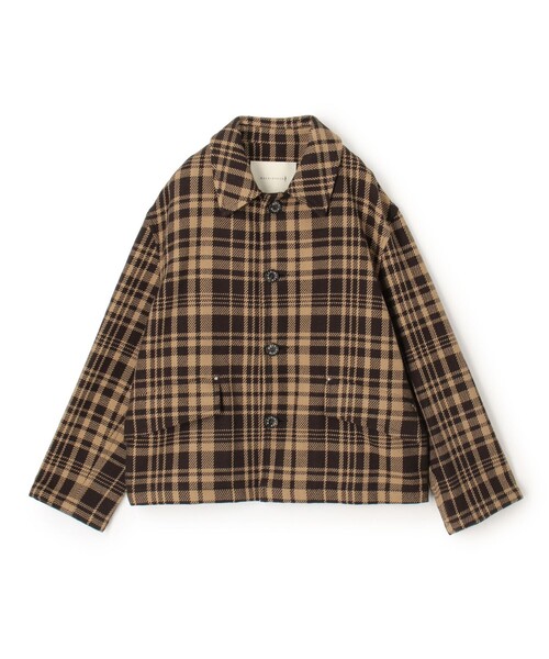 Mackintosh(マッキントッシュ)の「MACKINTOSH HUMBIE SL SHORT コットンチェック ショートブルゾン(ブルゾン・メンズ・ブラウン系その他・40/38/36)」の1枚目の写真