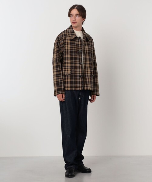 Mackintosh(マッキントッシュ)の「MACKINTOSH HUMBIE SL SHORT コットンチェック ショートブルゾン(ブルゾン・メンズ・ブラウン系その他・40/38/36)」の2枚目の写真