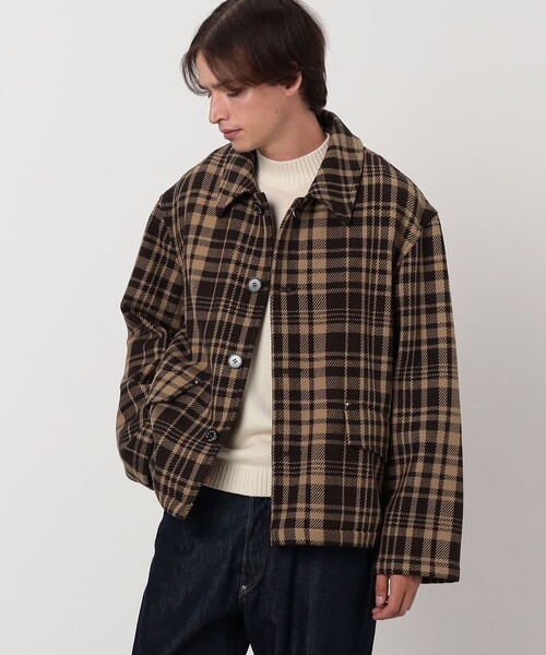 Mackintosh(マッキントッシュ)の「MACKINTOSH HUMBIE SL SHORT コットンチェック ショートブルゾン(ブルゾン・メンズ・ブラウン系その他・40/38/36)」の3枚目の写真