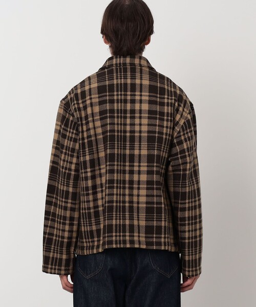 Mackintosh(マッキントッシュ)の「MACKINTOSH HUMBIE SL SHORT コットンチェック ショートブルゾン(ブルゾン・メンズ・ブラウン系その他・40/38/36)」の6枚目の写真