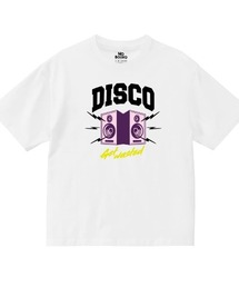 NOBOUND(ノーバウンド) 半袖Tシャツ メンズ レディース ユニセックス DISCOロゴ イラスト プリント ビッグシルエット Tシャツ 半袖 トップス カットソー ストリート カジュアル