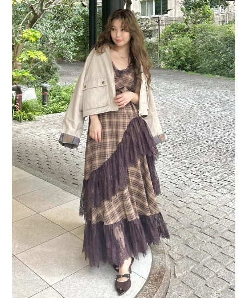 FRAY I.D(フレイアイディー)の「【撥水】【Barbour】ショートフライトジャケット(その他アウター・レディース・グレー/ベージュ・38/36)」の4枚目の写真