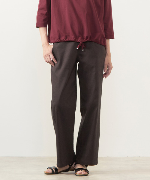MELROSE claire(メルローズ クレール)の「【ツイルストレッチストレートパンツ】(その他パンツ・レディース・キャメル/ブラウン系その他/ライトグレー/ダークブラウン・2/3/4)」の3枚目の写真