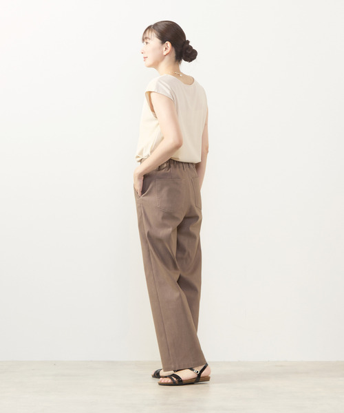 MELROSE claire(メルローズ クレール)の「【ツイルストレッチストレートパンツ】(その他パンツ・レディース・キャメル/ブラウン系その他/ライトグレー/ダークブラウン・2/3/4)」の12枚目の写真