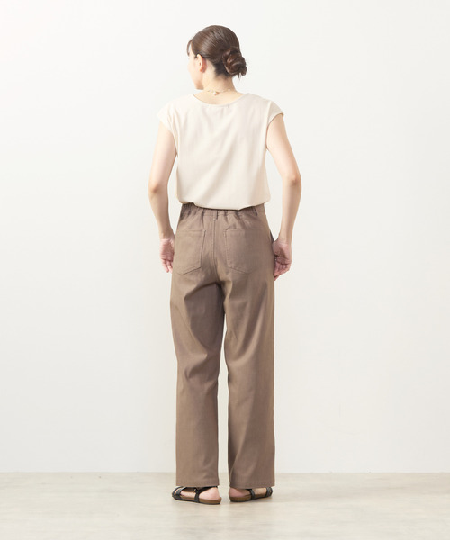 MELROSE claire(メルローズ クレール)の「【ツイルストレッチストレートパンツ】(その他パンツ・レディース・キャメル/ブラウン系その他/ライトグレー/ダークブラウン・2/3/4)」の13枚目の写真