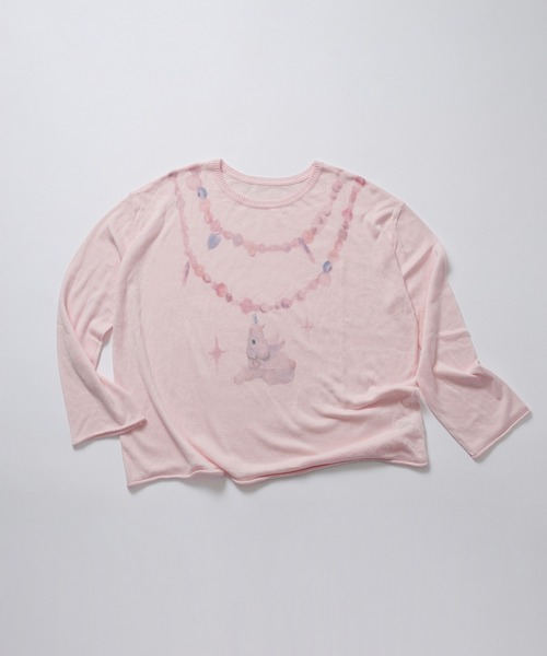 dollslutz(ドルズラッツ)の「【dollslutz】whimsical pony sheer knit /【ドルズラッツ】ウィムジカルポニーシアーニット(ニット/セーター・レディース・ピンク/ホワイト・FREE)」の17枚目の写真