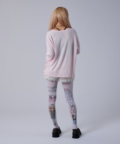 dollslutz(ドルズラッツ)の「【dollslutz】whimsical pony sheer knit /【ドルズラッツ】ウィムジカルポニーシアーニット(ニット/セーター・レディース・ピンク/ホワイト・FREE)」の11枚目の写真