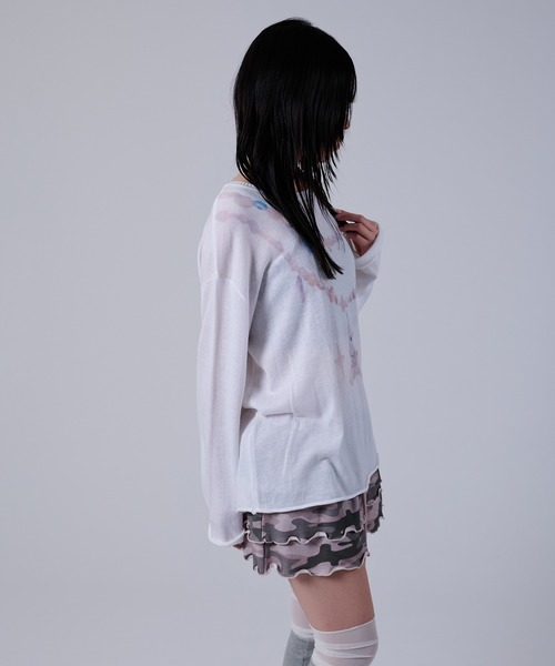 dollslutz(ドルズラッツ)の「【dollslutz】whimsical pony sheer knit /【ドルズラッツ】ウィムジカルポニーシアーニット(ニット/セーター・レディース・ピンク/ホワイト・FREE)」の21枚目の写真