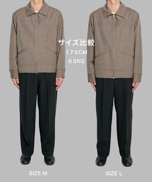 PUBLIC TOKYO(パブリックトウキョウ)の「【ZOZO限定26AW先行予約】High Daily Sports Jacket(ブルゾン・メンズ・ストライプ/ブラック/グレイッシュベージュ・S/M/L)」の22枚目の写真