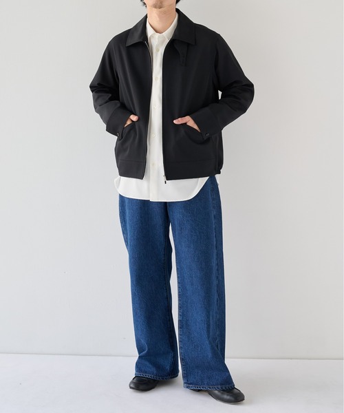 PUBLIC TOKYO(パブリックトウキョウ)の「【ZOZO限定26AW先行予約】High Daily Sports Jacket(ブルゾン・メンズ・ストライプ/ブラック/グレイッシュベージュ・S/M/L)」の20枚目の写真
