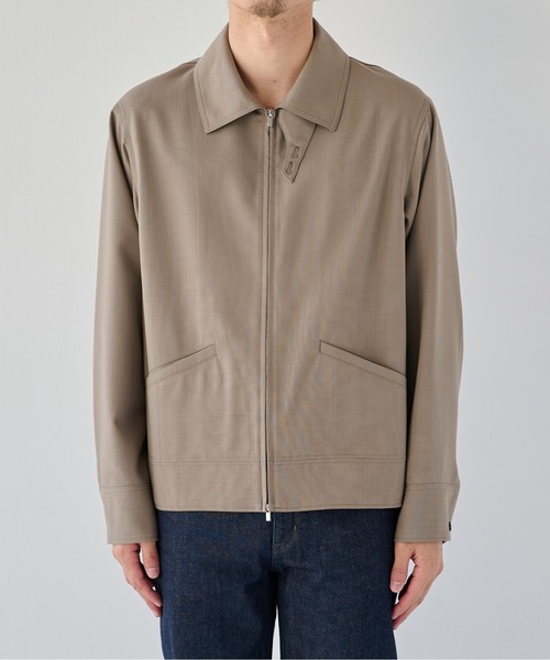 PUBLIC TOKYO(パブリックトウキョウ)の「【ZOZO限定26AW先行予約】High Daily Sports Jacket(ブルゾン・メンズ・ストライプ/ブラック/グレイッシュベージュ・S/M/L)」の4枚目の写真
