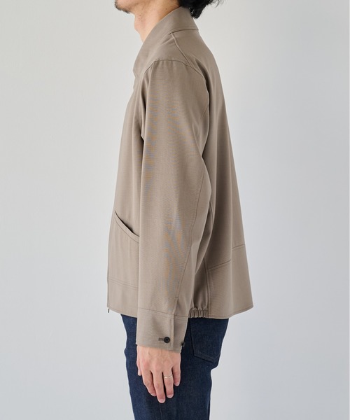 PUBLIC TOKYO(パブリックトウキョウ)の「【ZOZO限定26AW先行予約】High Daily Sports Jacket(ブルゾン・メンズ・ストライプ/ブラック/グレイッシュベージュ・S/M/L)」の5枚目の写真
