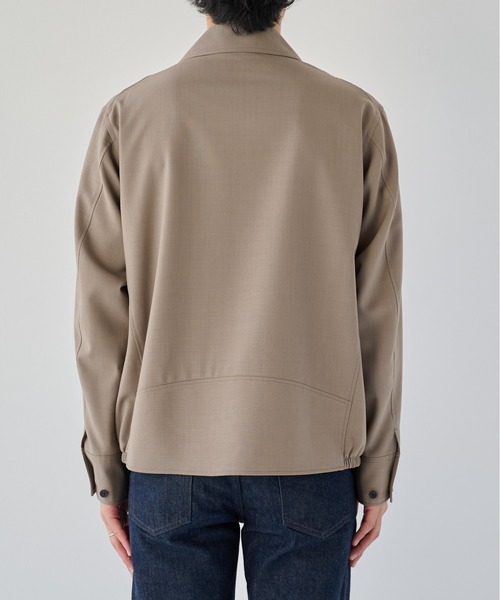 PUBLIC TOKYO(パブリックトウキョウ)の「【ZOZO限定26AW先行予約】High Daily Sports Jacket(ブルゾン・メンズ・ストライプ/ブラック/グレイッシュベージュ・S/M/L)」の6枚目の写真