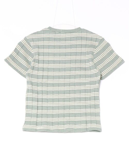 YOUNG&OLSEN The DRYGOODS STORE（ヤングアンドオルセン）の「YOUNG & OLSEN The DRYGOODS STORE | BROAD RIB CROP CREW NECK（Tシャツ/カットソー・レディース・グリーン系その他/グレー系その他・2）」の3枚目の写真
