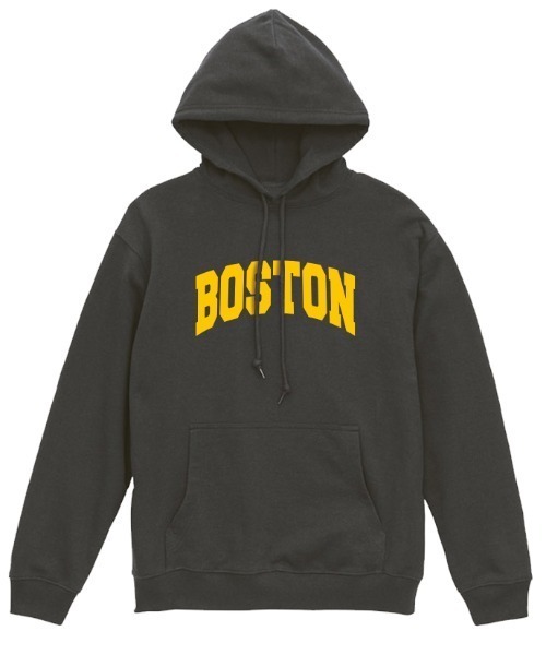 Ol' Basics（オールベーシックス）の「Ol' Basics（オール・ベーシックス） プルパーカー スウェット BOSTON ロゴ プリント 裏毛 トップス メンズ ユニセックス（パーカー・メンズ・モスグリーン/ネイビー/スミクロ/バーガンディー・M/L/XL）」の2枚目の写真