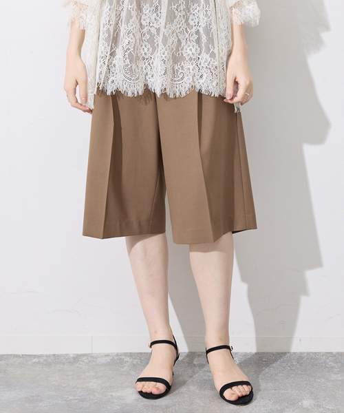SLOBE IENA(スローブイエナ)の「《接触冷感/防シワ/追加》2WAY TRトロバミューダスラックス(その他パンツ・レディース・グレー/ブラウン・36/38)」の18枚目の写真