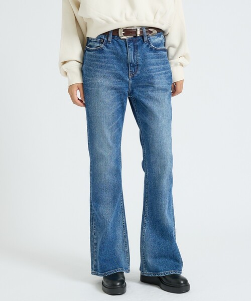 Healthy denim(ヘルシーデニム)の「【Healthy denim / ヘルシーデニム】Cheddar/デニムパンツ/セミフレアデニム【WEB限定】(デニムパンツ・レディース・インディゴブルー/ダークネイビー・23/25/24)」の13枚目の写真