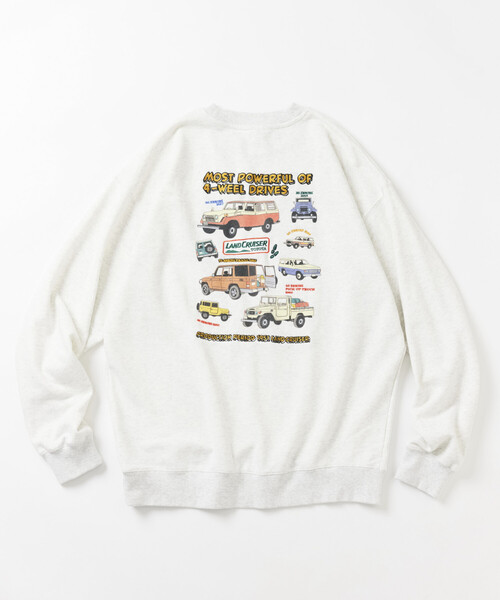 FREAK'S STORE(フリークスストア)の「ランクル ワッペンデザイン クルーネックスウェット/ランドクルーザー(スウェット・メンズ・ワインレッド/グリーン/ブラック/ライトグレー・LARGE/MEDIUM)」の12枚目の写真