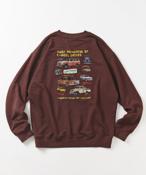 FREAK'S STORE(フリークスストア)の「ランクル ワッペンデザイン クルーネックスウェット/ランドクルーザー(スウェット・メンズ・ワインレッド/グリーン/ブラック/ライトグレー・LARGE/MEDIUM)」の15枚目の写真