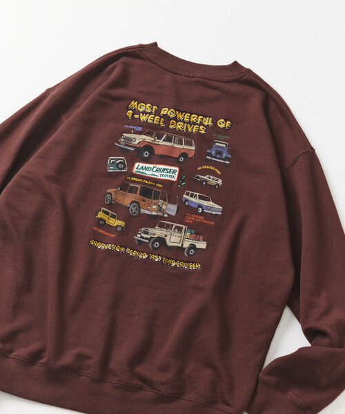 FREAK'S STORE(フリークスストア)の「ランクル ワッペンデザイン クルーネックスウェット/ランドクルーザー(スウェット・メンズ・ワインレッド/グリーン/ブラック/ライトグレー・LARGE/MEDIUM)」の16枚目の写真