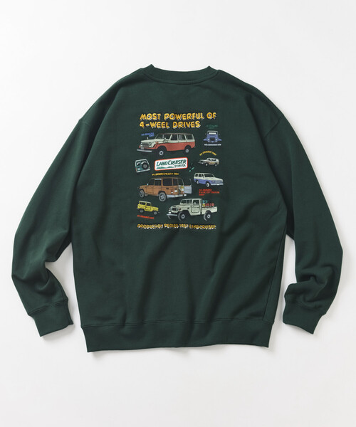 FREAK'S STORE(フリークスストア)の「ランクル ワッペンデザイン クルーネックスウェット/ランドクルーザー(スウェット・メンズ・ワインレッド/グリーン/ブラック/ライトグレー・LARGE/MEDIUM)」の19枚目の写真