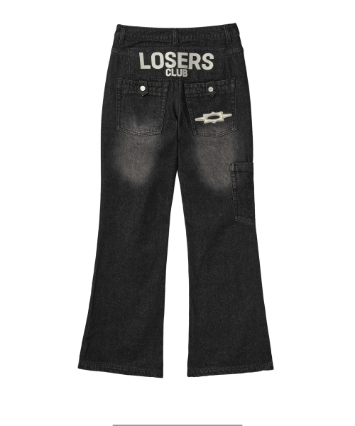 LOSERS CLUB(ルーザーズクラブ)の「LSC スター ポケット ブーツカット デニム パンツ ブラック(デニムパンツ・レディース・その他・SMALL/MEDIUM/LARGE/X-LARGE)」の3枚目の写真