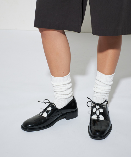 FLAT(フラット)の「《 / WEB+一部店舗限定》GRISEレースアップマニッシュ(その他シューズ・レディース・ブラック/ブラウン・22cm/25cm/22.5cm/23cm/23.5cm/24cm/24.5cm)」の14枚目の写真