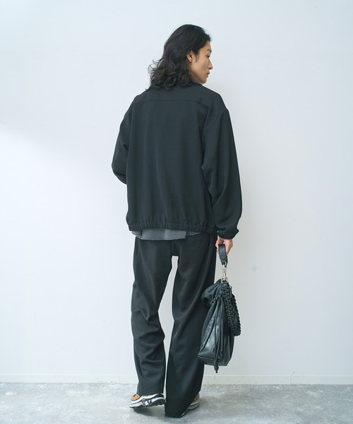 B.C STOCK(ベーセーストック)の「TRIXION(R) トラックJKT(ブルゾン・メンズ・チャコールグレー/ネイビー/ブラック・MEDIUM/LARGE)」の6枚目の写真