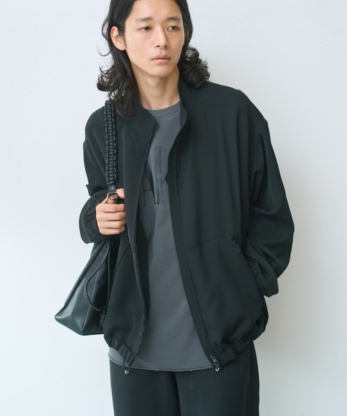 B.C STOCK(ベーセーストック)の「TRIXION(R) トラックJKT(ブルゾン・メンズ・チャコールグレー/ネイビー/ブラック・MEDIUM/LARGE)」の7枚目の写真