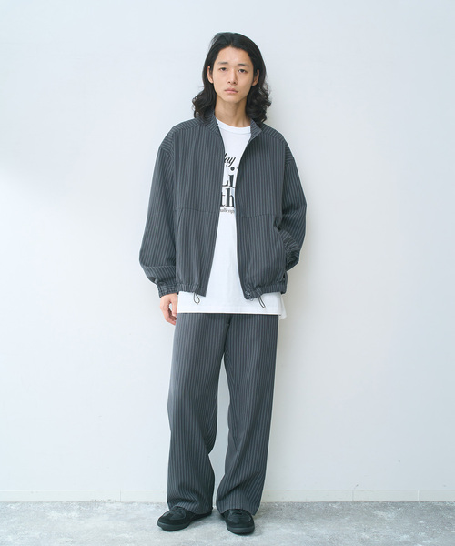 B.C STOCK(ベーセーストック)の「TRIXION(R) トラックJKT(ブルゾン・メンズ・チャコールグレー/ネイビー/ブラック・MEDIUM/LARGE)」の16枚目の写真