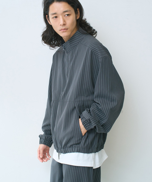 B.C STOCK(ベーセーストック)の「TRIXION(R) トラックJKT(ブルゾン・メンズ・チャコールグレー/ネイビー/ブラック・MEDIUM/LARGE)」の21枚目の写真