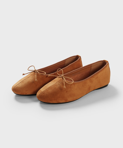 STOE（スト）の「Maren Ribborn Flat_5colors マレン リボン フラット（バレエシューズ・レディース・ブラック/レッド/レオパード/キャメル/オリーブ・23cm/23.5cm/24cm/24.5cm/25cm）」の3枚目の写真
