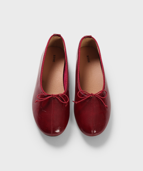 STOE（スト）の「Maren Ribborn Flat_5colors マレン リボン フラット（バレエシューズ・レディース・ブラック/レッド/レオパード/キャメル/オリーブ・23cm/23.5cm/24cm/24.5cm/25cm）」の12枚目の写真