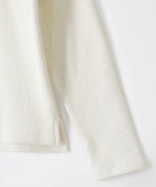 R-4(アールフォー)の「R-0075 / OPEN PLACKET WOOL KNIT(クリーム)(ニット/セーター・メンズ・クリーム・MEDIUM/LARGE/X-LARGE)」の3枚目の写真