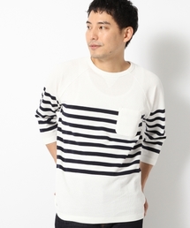 GLOBAL WORK | ローマジャガードボーダー７分袖T/709821(Tシャツ/カットソー)