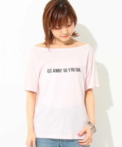 Another Edition（アナザーエディション）の「刺しゅうロゴボートネックTシャツ/AEBFC EMB ロゴB/N T◆（Tシャツ/カットソー・レディース・ホワイト/ブラック/ライトピンク・FREE）」の3枚目の写真