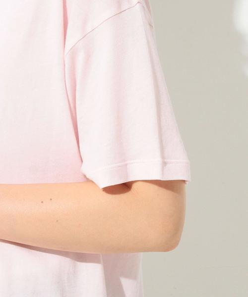 Another Edition（アナザーエディション）の「刺しゅうロゴボートネックTシャツ/AEBFC EMB ロゴB/N T◆（Tシャツ/カットソー・レディース・ホワイト/ブラック/ライトピンク・FREE）」の9枚目の写真