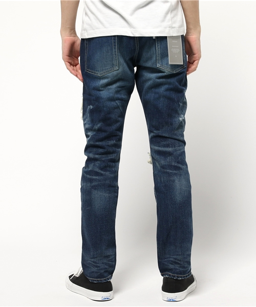 rehacer（レアセル）の「Cleft Patch Denim（デニムパンツ・メンズ・インディゴブルー・SMALL/LARGE/MEDIUM）」の8枚目の写真