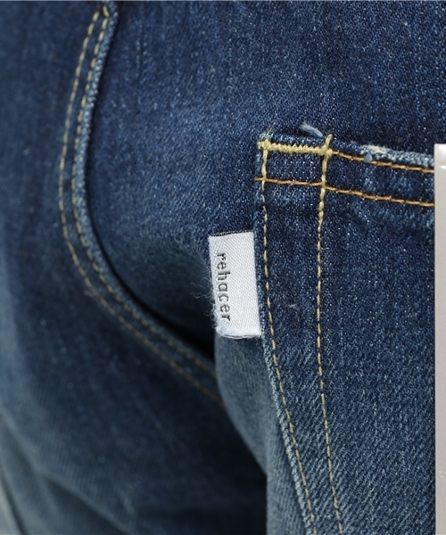 rehacer（レアセル）の「Cleft Patch Denim（デニムパンツ・メンズ・インディゴブルー・SMALL/LARGE/MEDIUM）」の3枚目の写真