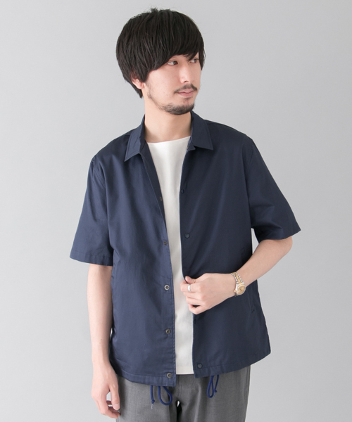 URBAN RESEARCH（アーバンリサーチ）の「URiD コーチシャツジャケット（ブルゾン・メンズ・ブラック/ネイビー・LARGE/MEDIUM）」の2枚目の写真