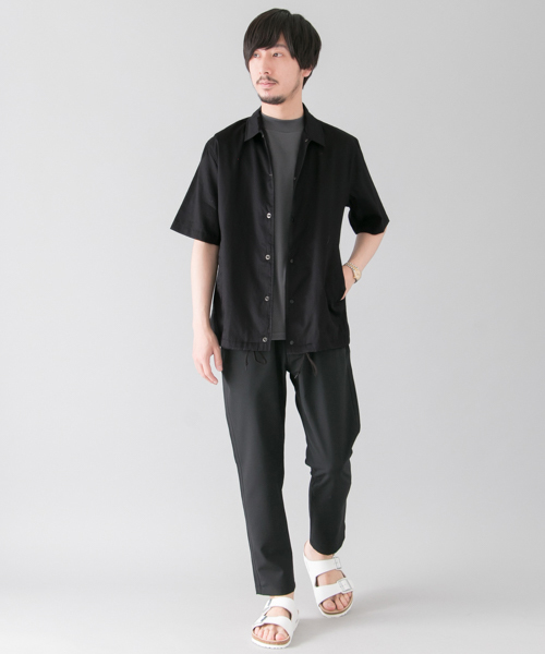 URBAN RESEARCH（アーバンリサーチ）の「URiD コーチシャツジャケット（ブルゾン・メンズ・ブラック/ネイビー・LARGE/MEDIUM）」の3枚目の写真