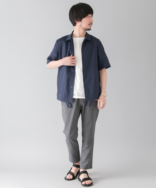 URBAN RESEARCH（アーバンリサーチ）の「URiD コーチシャツジャケット（ブルゾン・メンズ・ブラック/ネイビー・LARGE/MEDIUM）」の4枚目の写真