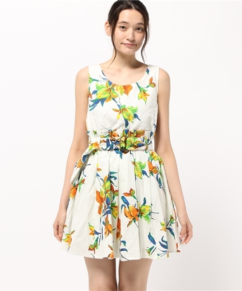 LILIDIA(リリディア)の「バックスリットフレアOP(ワンピース・レディース・ホワイト系その他/ブラック系その他/ブルー・0/1)」の8枚目の写真