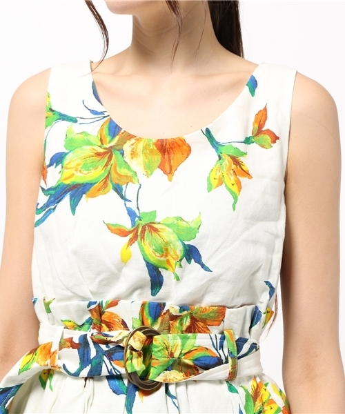 LILIDIA(リリディア)の「バックスリットフレアOP(ワンピース・レディース・ホワイト系その他/ブラック系その他/ブルー・0/1)」の12枚目の写真