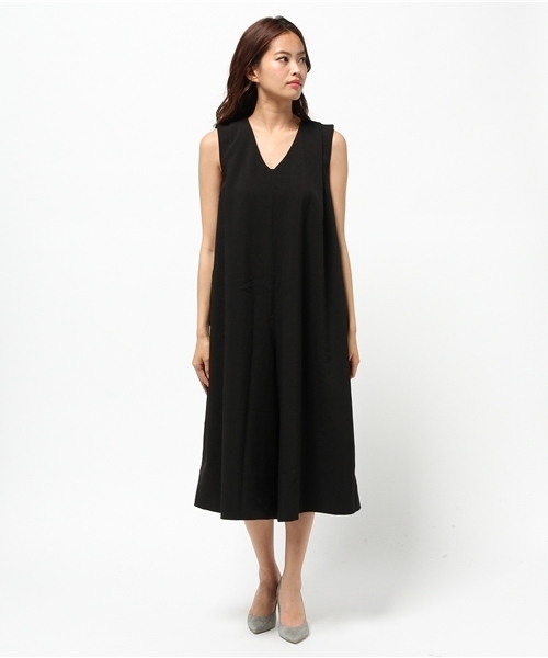 MOUSSY（マウジー）の「V NECK WIDE ALL IN ONE F（つなぎ/オールインワン・レディース・ブラック/トップグレー・1/2）」の8枚目の写真