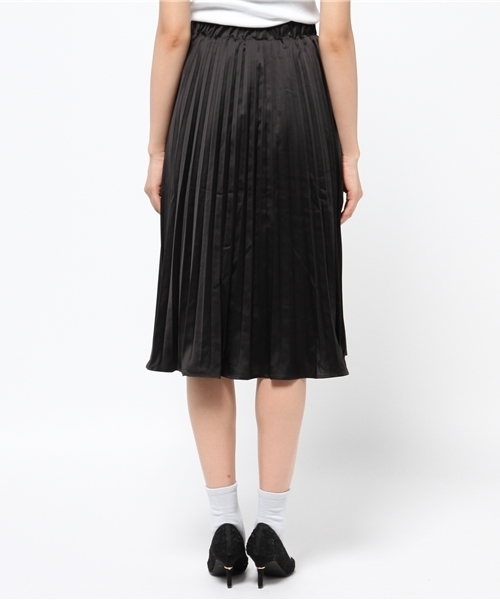 WEGO(ウィゴー)の「WEGO/サテンプリーツスカート(スカート・レディース・ダークグリーン/ブラック/ワイン/ピンク/ダークブラウン/サックスブルー・FREE)」の10枚目の写真