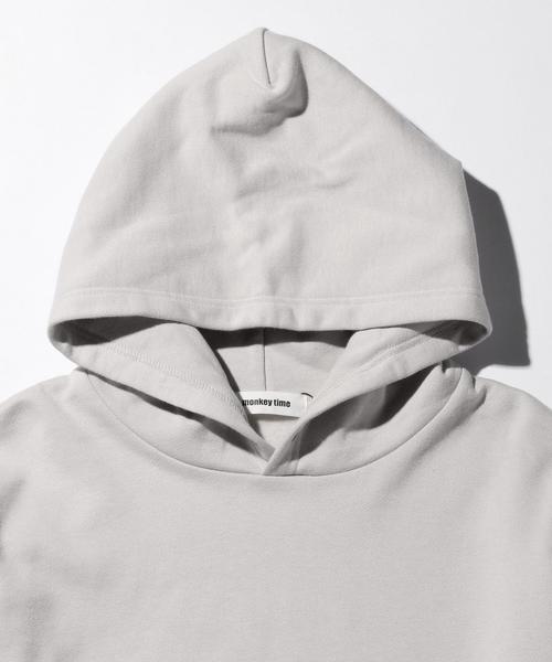 MONKEY TIME（モンキータイム）の「＜monkey time＞ ∴ ウラケ サイドジップ フーディー◆（パーカー・メンズ・グレー/ライトグレー・X-LARGE/MEDIUM/LARGE/SMALL）」の4枚目の写真
