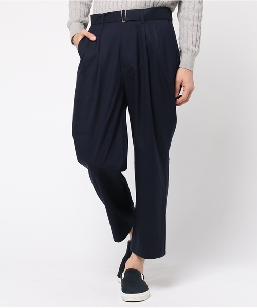 WEGO（ウィゴー）の「WEGO/ストレッチベルトワイドスラックス（スラックス・メンズ・ネイビー/ブラック・MEDIUM/LARGE）」の8枚目の写真